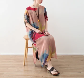 

19 Summer new original design retro silk chiffon loose belt + dress two sets of free Shipping