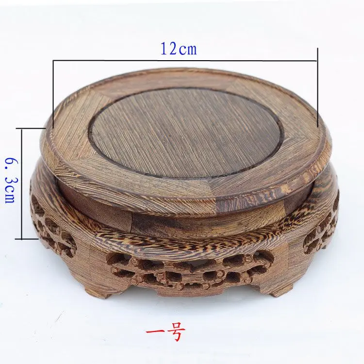 Резьба круглая основа из цельной древесины вазы, деревянные искусства и ремесла домашнего действия роль ofing является вкус предметы мебели
