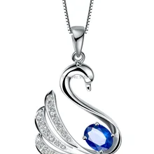 Природный синий сапфир маленький лебедь ювелирных камней Ювелирные украшения Сапфир ювелирные изделия маленький лебедь