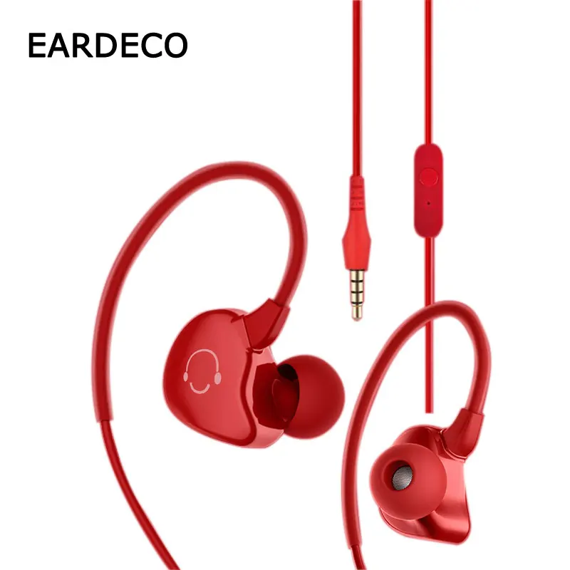 

EARDECO Sport Earphone for phone Earbuds Headset Stereo Earphones Noise Canceling Headphone In Ear Headphones with Microphone