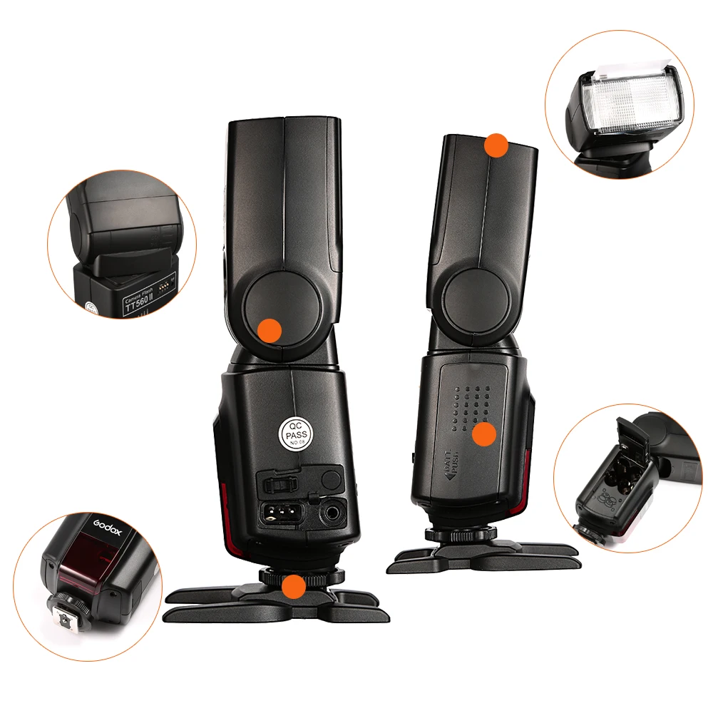 Godox TT560II Camera Flash with 16 Channels transmitter (15)