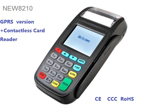 US $210.00 28 Inch Payment Terminal Mobile POS Terminal 8210 for with NFC Reader GPRS Communication NEW8210