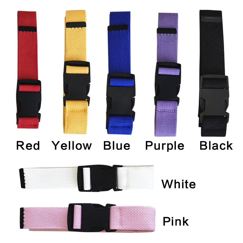 Adults Adjustable All-Match Belt Unisex Korean Style Canvas Belts Vintage Plastic Buckle Elastic Solid Color Long Waistband