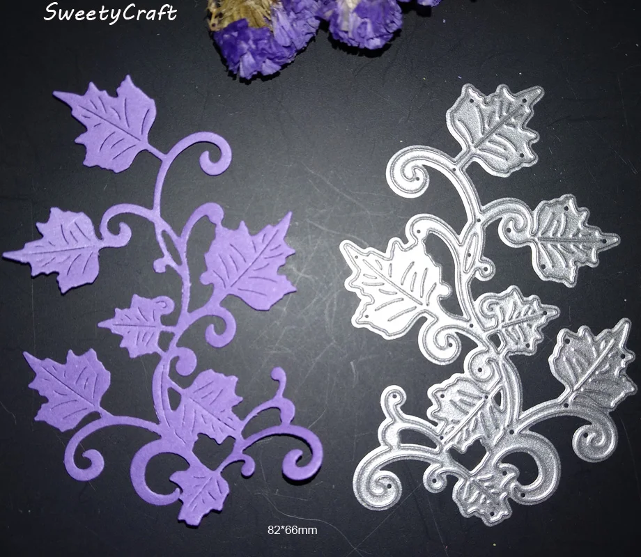 

DIES Scrapbooking Leaves Branch Background Metal Cutting Dies Paper Craft Die Cutter Stamps New 2017 Embossing Christmas Cards