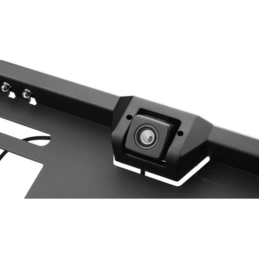 Último vehículo visión Stop118 coche HD descuento Auto 16 europeo Vehículos Para trasera CMOS inversa Dash placa marco LED Cámara cámaras de 6 Último vehículo visión Stop118 6