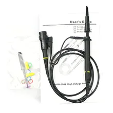 High Voltage Probe P4100 Oscilloscope Probe 100:1 Alligator Clip Test Probe for Hantek/Micsig Oscilloscope Cables цена High Voltage Probe P4100 Oscilloscope Probe 100:1 Alligator Clip Test Probe for Hantek/Micsig Oscilloscope Cables цены онлайн