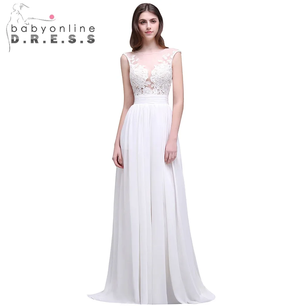 

Transparent Back Gothic Wedding Dresses Beach Appliques Lace Chiffon Wedding Gowns Split Court Train Vestidos De Novia