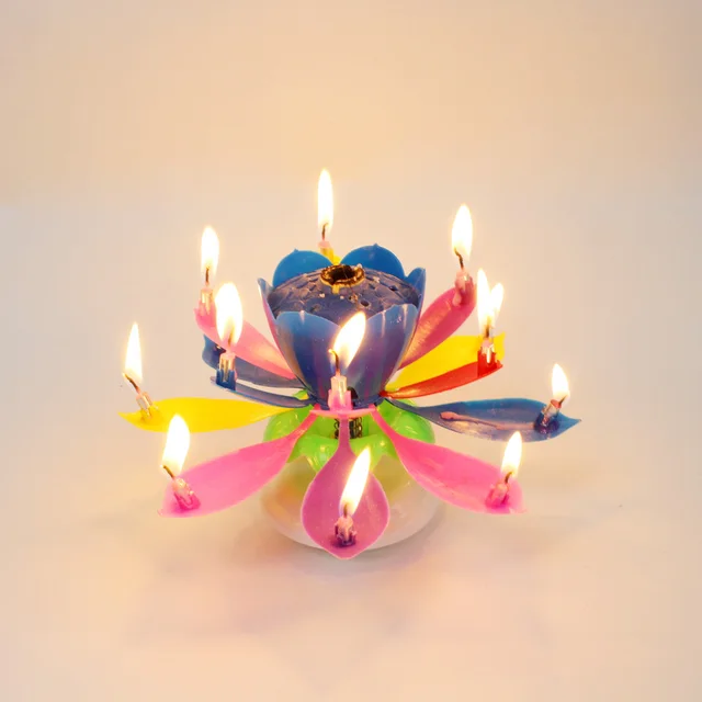 lotus birthday candle price