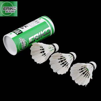 

3pcs Training White duck feathers Badminton Shuttlecocks Birdies Ball Game Sport Entertainment Product Badminton Balls with Can