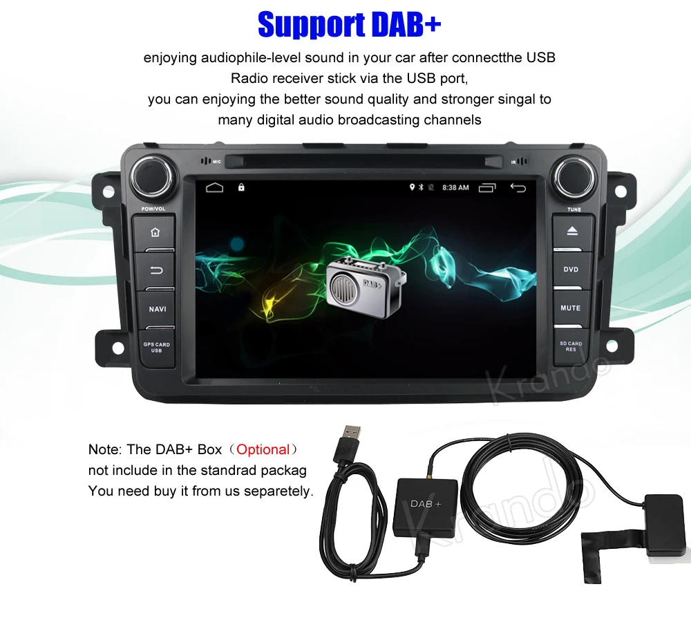 krando mazda cx-9 android car radio gps dvd player navigation multimedia system (11)