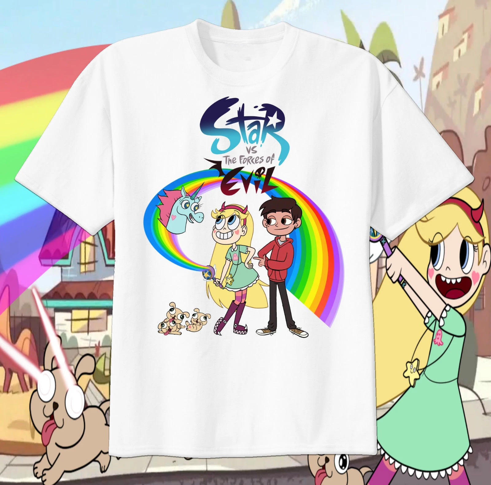 

STAR VS THE FORCES OF EVIL Custom tshirt - Youth and Adult Sizes Available NEW funny 100% Cotton t shirt