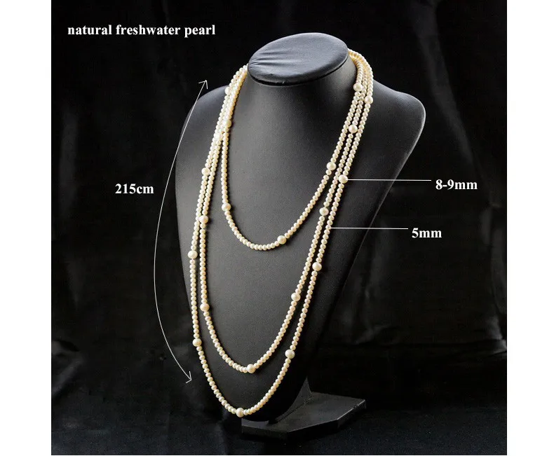 YIKALAISI, новинка, модное длинное многослойное жемчужное ожерелье, ожерелье из пресноводного жемчуга, очаровательное ювелирное изделие для женщин, лучший подарок