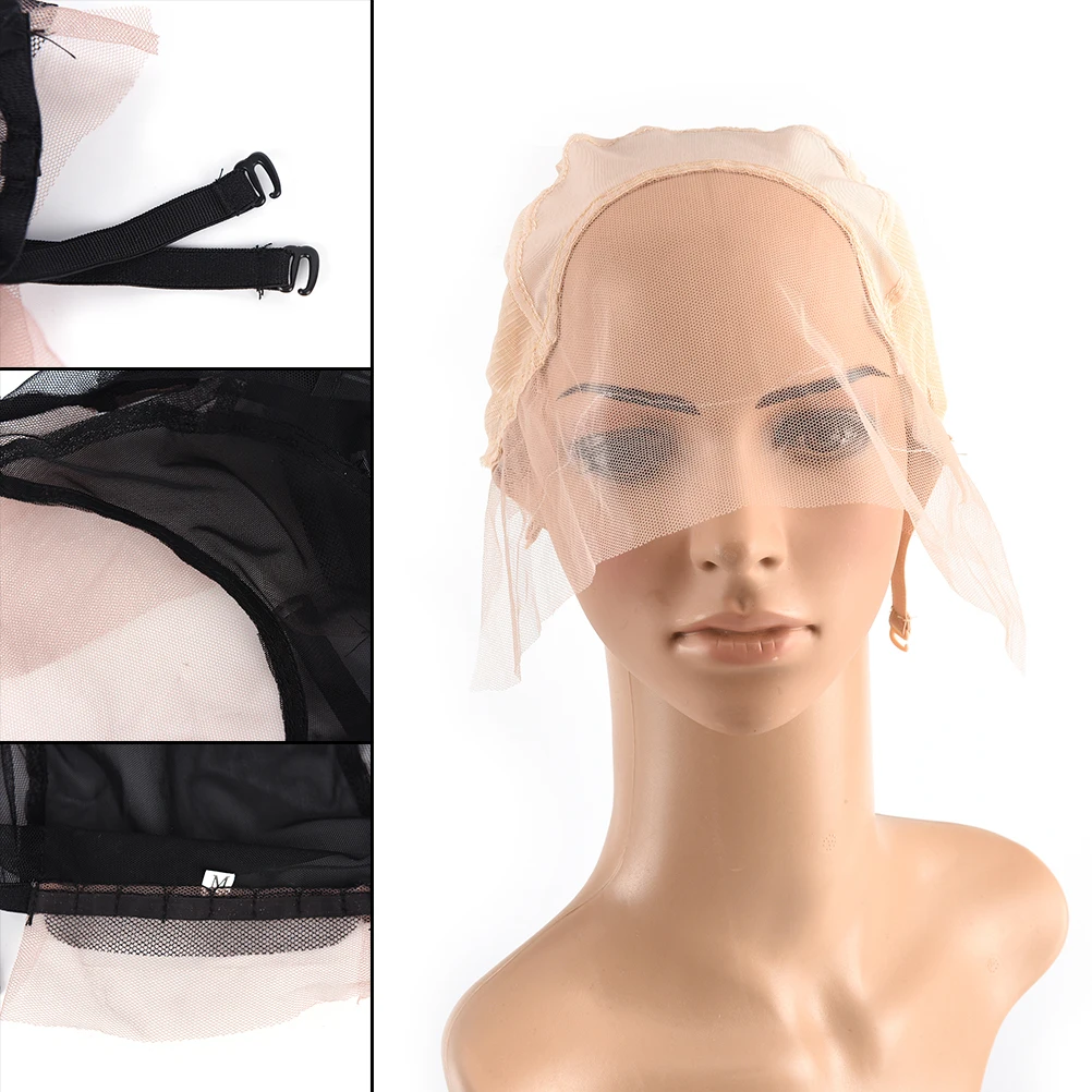 1PC 4 Colors Professional Hairnets Lace Front Wig Caps For Making Wigs With Adjustable Strap Weaving Cap Tools Hair Net Hairnets 1PC 4 Colors Professional Hairnets Lace Front Wig Caps For Making Wigs With Adjustable Strap Weaving Cap Tools Hair Net Hairnets