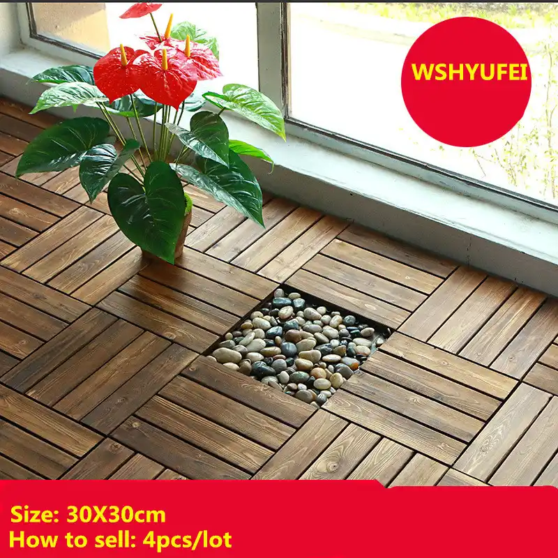 Suelo ecológico de madera para exteriores, suelo de madera para balcón