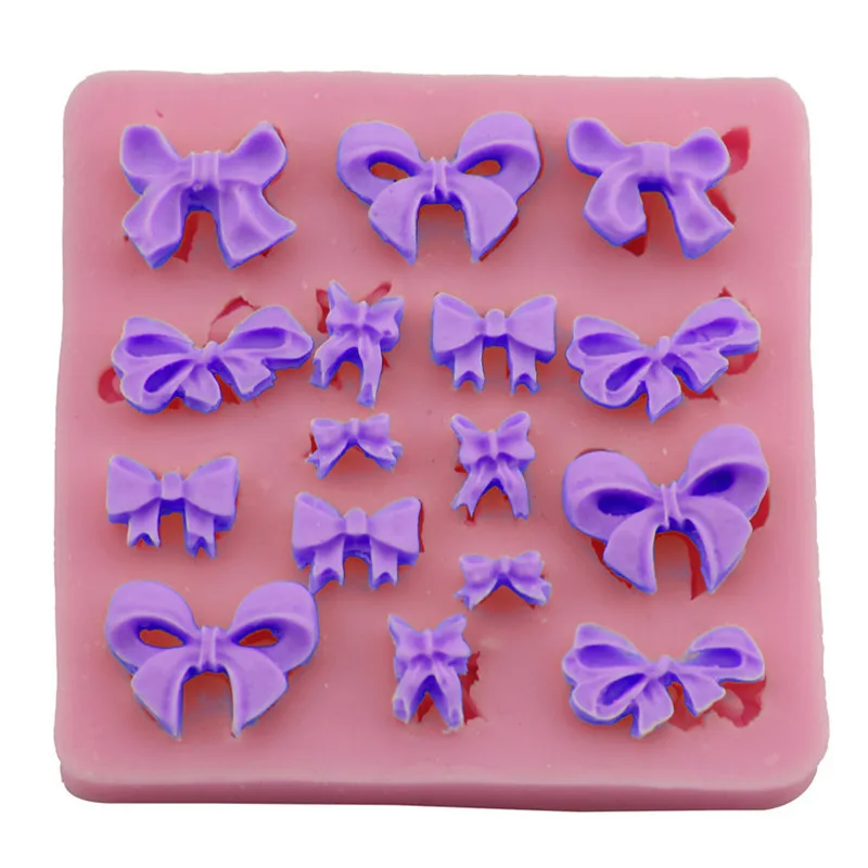 

Silicone Soap Mold Silicona Molde 3D Making Bow Knot Moule Silicone Silikon Form Fondant Handmade for Mold Cake Decorating Tool