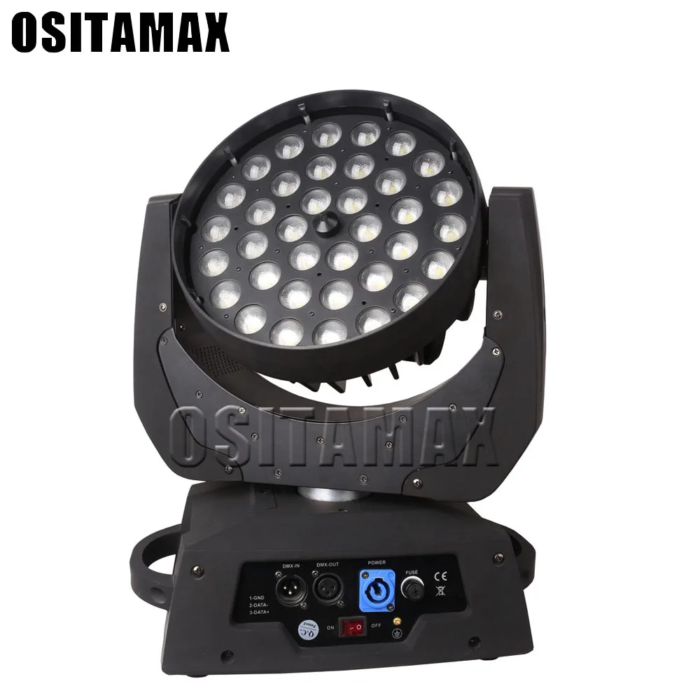 

free shipping Zoom Moving Head 36x10w RGBW 4IN1 Wash Light Stage Moving Head Zoom DJ Lights
