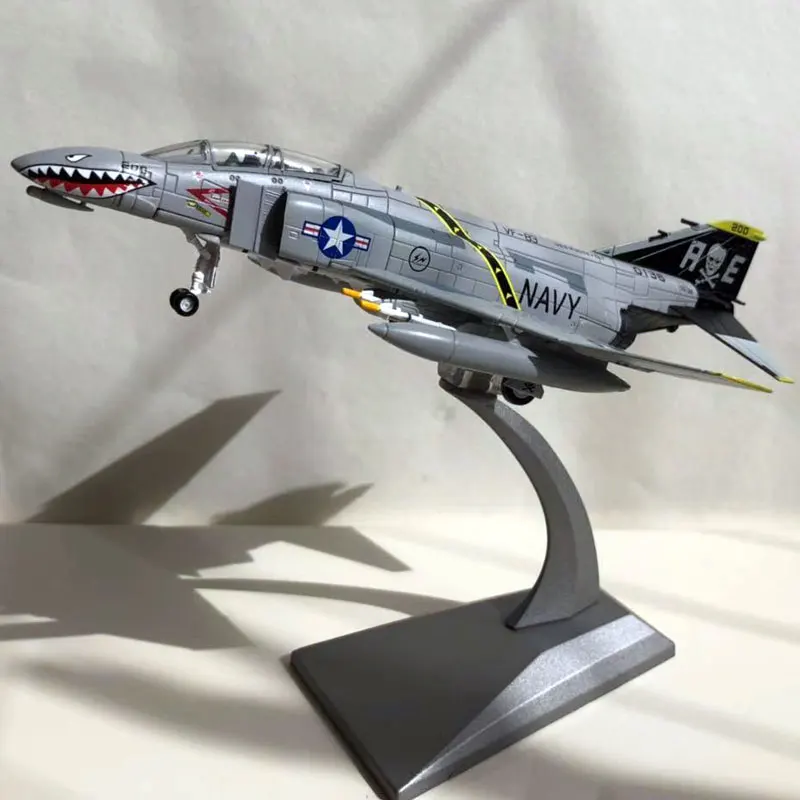 WLTK 1/100 масштаб военная модель игрушки F-4 Phantom II VF-84 Jolly Rogers Fighter литой металлический самолет модель игрушки для сбора/подарка