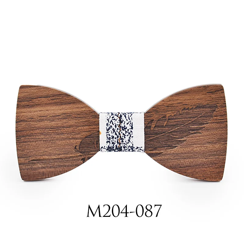 Новинка, классические благородные деревянные бабочки-галстуки для мужчин, свадебные костюмы, деревянный галстук-бабочка в форме бабочки - Цвет: 204087