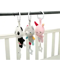 Милые плюшевые брелоки животные куклы Детская музыкальная игрушка с нетоксичным Gutta-Percha Прорезыватель для коляски младенческой