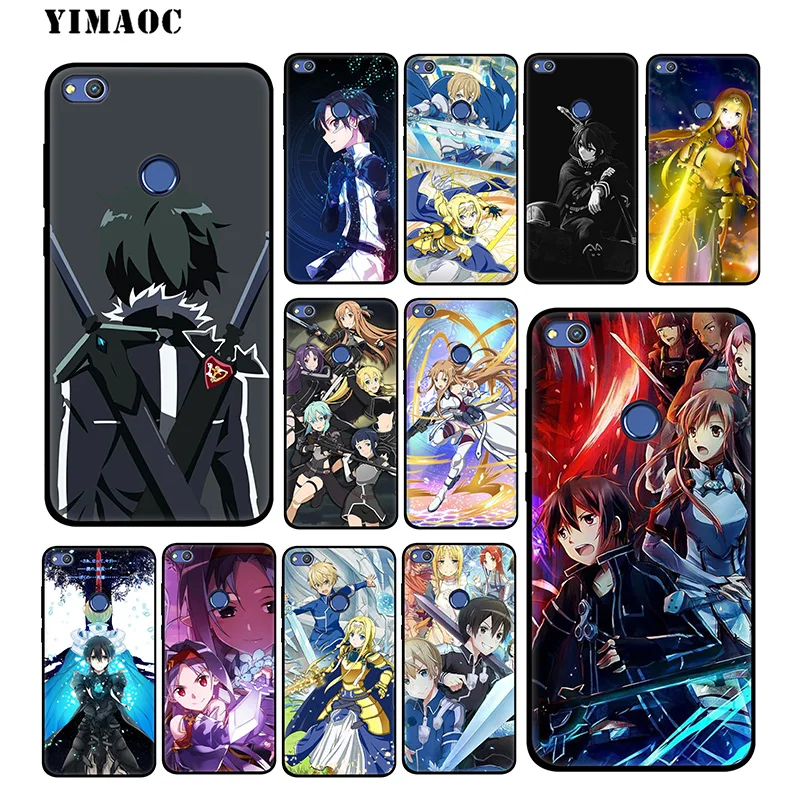 Sword Art Online Alicization Soft Case for Huawei Honor View 20 10 8X 8 8C 6A 7A 7X 7C Lite Pro Y9 Y7 Y6 Prime 2018 2017