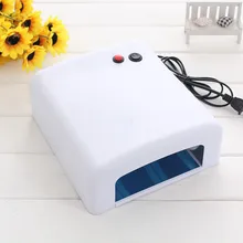 1 шт. 36 Вт США Plug Белый УФ-лампы для ногтей гель быстро вылечить Свет Сушилка 4 шт. 365nm лампы фототерапии маникюр инструмент магазин салон