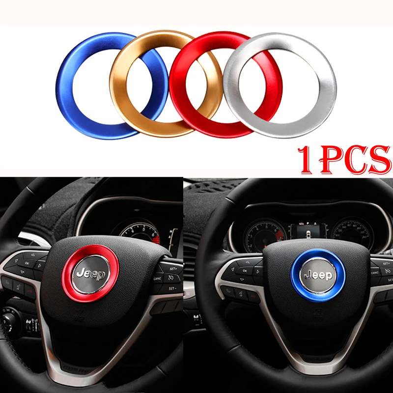 

steering wheel Soft Enamel emblem for jeep Grand Cherokee