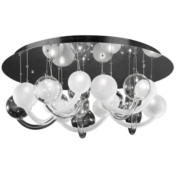

Modern LED Ceiling Lamp Glass Lampshade Living Room Lighting Decoration LED Ceiling Lights Bedroom Hanging Lmap Kitchen Fixtures