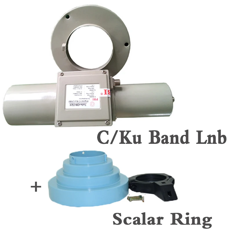 

BWEI high quality c/ku combo band lnb dual polarity and scalar ring