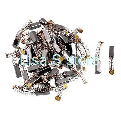 

50 Pcs Dark Gray 6 x 6 x 18mm Electric Motor Carbon Brushes 6x6x18mm