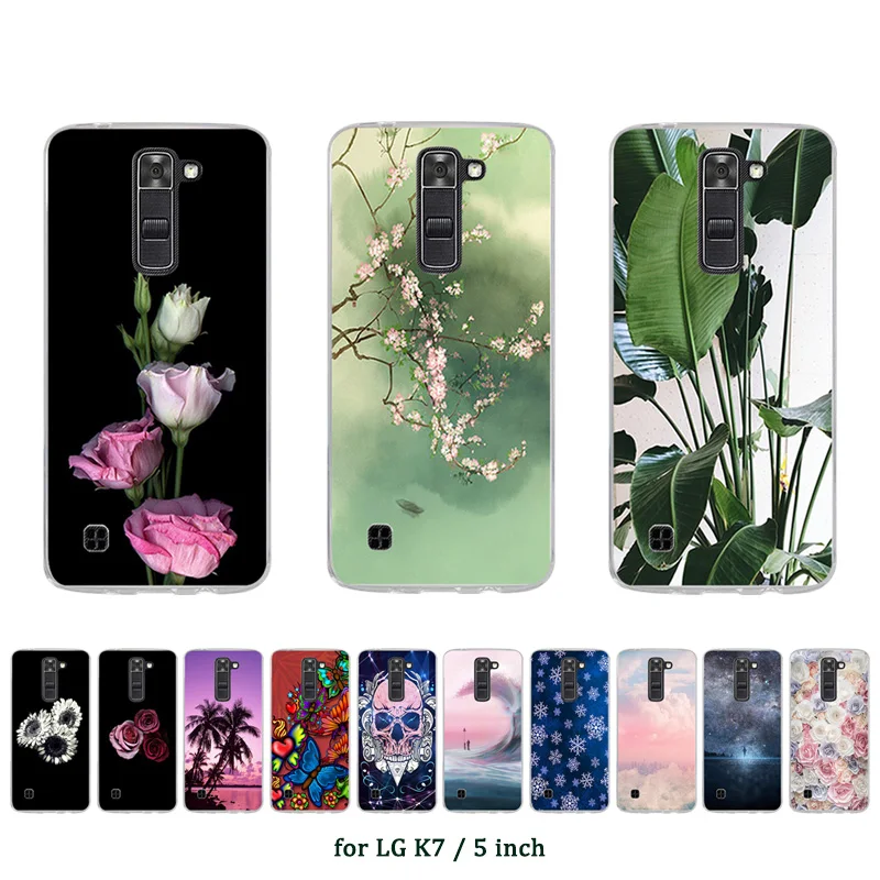 

for LG LG K7 Coconut Printed Back Cover Fundas for for LG LG K7 K330/Tribute 5 LS675/X210 X210DS TPU Soft Silicon Phone Case