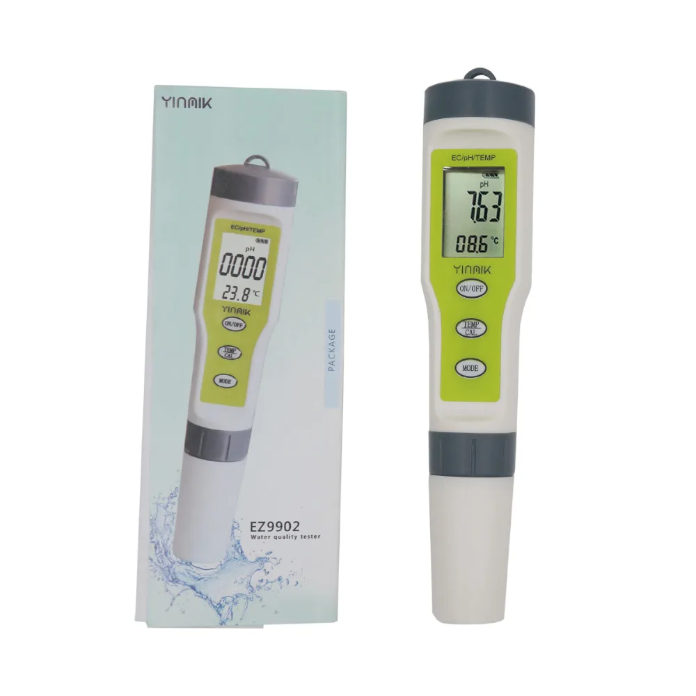 Digital 3 in 1 PH/EC/Temperature Meter Tester Water Quality Tester with