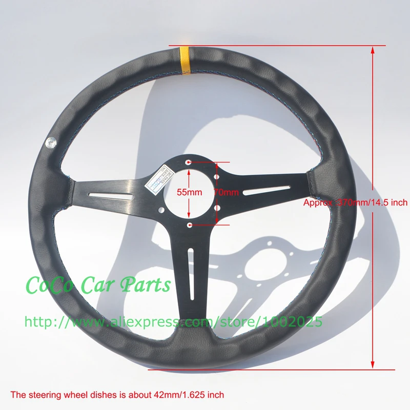 Size of 370mm car steering wheel