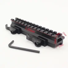 Ласточкин хвост Расширение Weaver 20 мм до 20 мм база для прицела крепления 45 градусов сторона 20 мм рейка быстросъемный Weaver rail