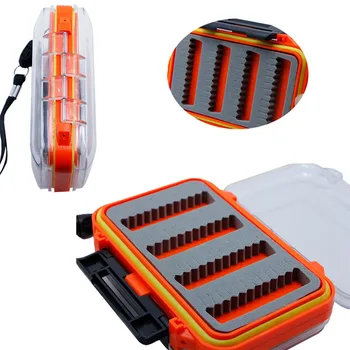

Double Side Waterproof Plastic Foam Fly Fishing Bait Lure Hook Storage Case Box