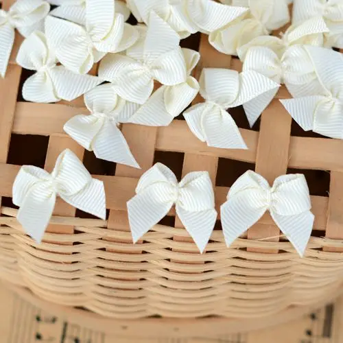 

Hot sale Lace accessories DIY craft H2501 beige ribbon bow to spend