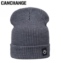 Boomove Однотонная одежда вязаная теплая шапка зимняя Для женщин человек шляпа улыбка Уход за кожей лица шапки skuilles шапочки вязаный женский мужской теплый унисекс Шапки