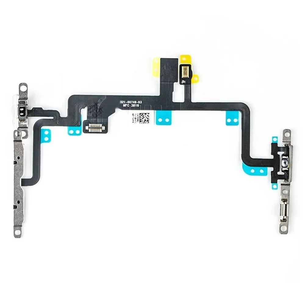 

for iPhone 7 7 PlusSwitch On/Off Power Button + Volume Control + Flash Light + Mic + Mute Connector Flex Cable w/Bracket