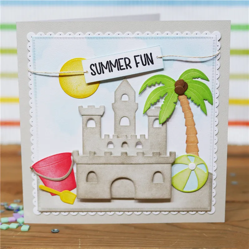

DiyArts 1 Pcs/lot Metal Cutting Dies Scrapbooking For Card Making DIY Embossing Cuts New Craft Die Castle Building Element