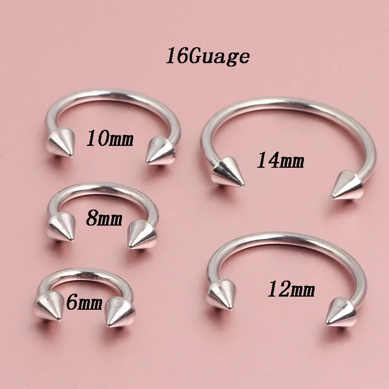 Buy Stainless Steel Horseshoe Bar Lip Nose Septum Ear
