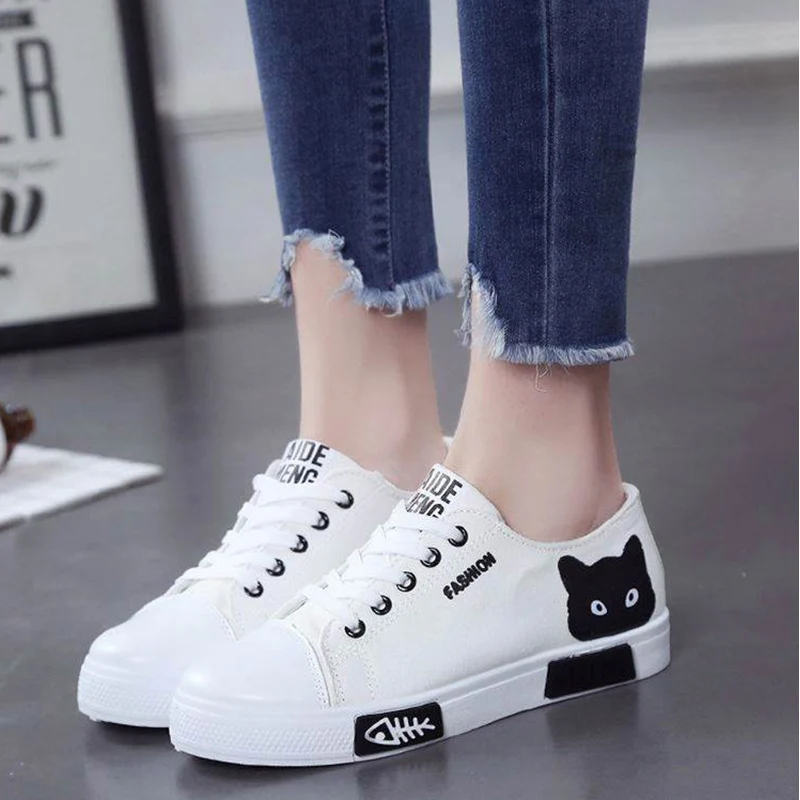 casual flat canvas shoes