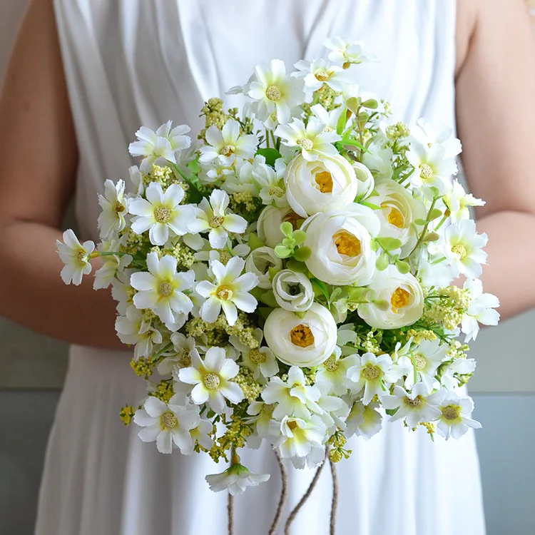 Свадебный букет Искусственный цветок ручной работы Buque Casamento 2019 Новая мода свадебные искусственные цветы украшения Ramos de Novia