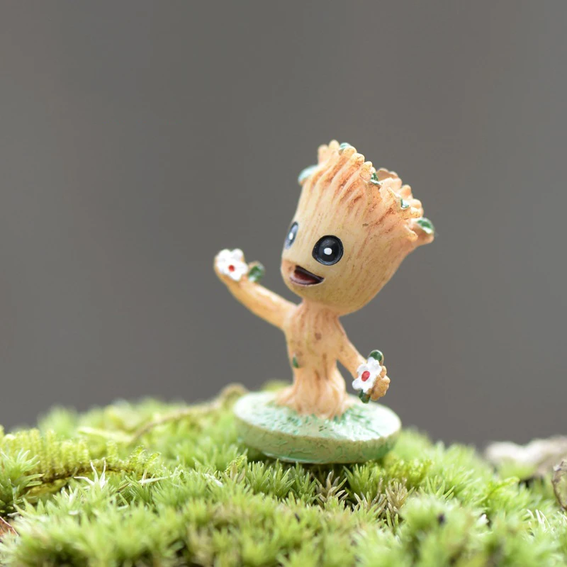

Animie Tree fairy Micro landscape garden artificial statuette miniatures/terrarium decoration toys figurines DIY accessories