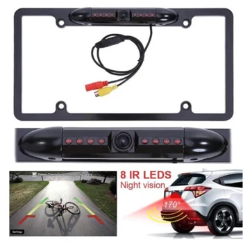 

Universal License Plate Frame 170 Degree Angle Car Rearview Camera JR Deals
