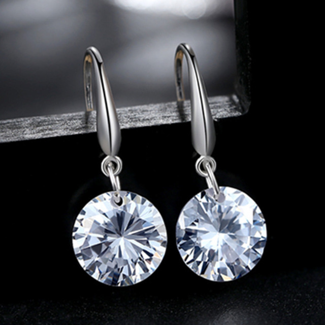 Sale Crystal Heart Star Crown Drop Earrings for Women Rhinestone Earring Long Tassel Big Fashion Wedding Party Jewelry