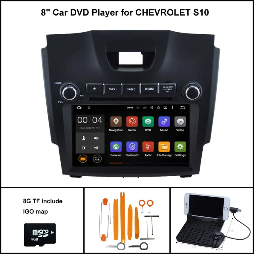 Android 7 1 Quad Core font b CAR b font DVD Player for CHEVROLET S10 COLORADO