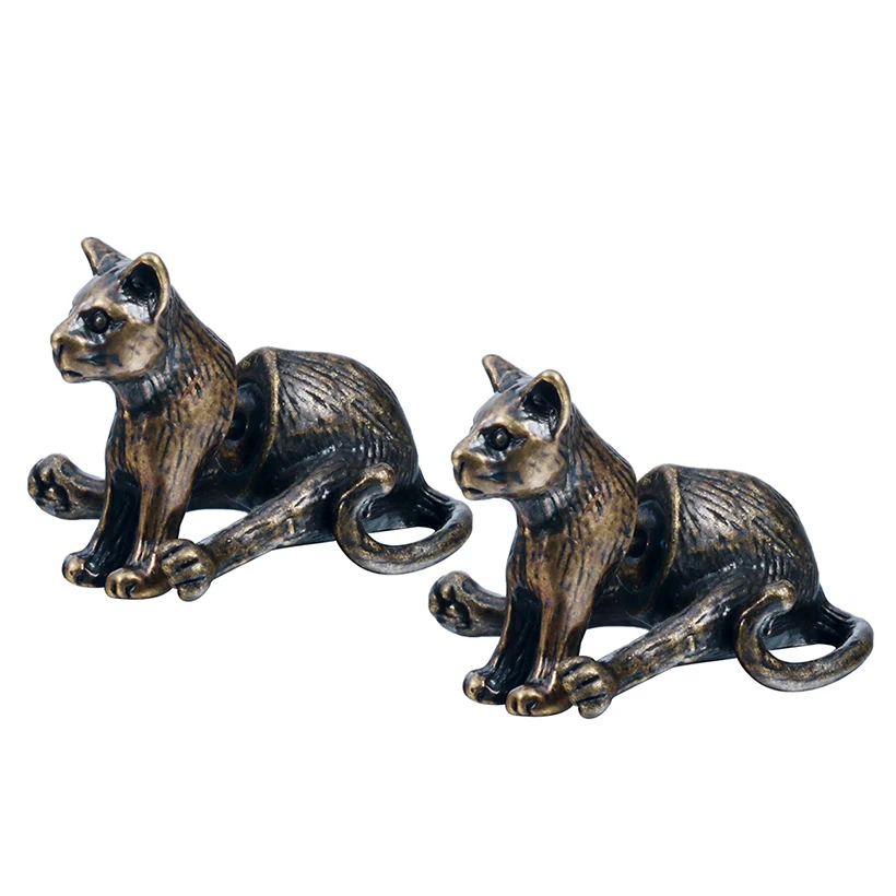 Fashion Brand 3D Sitting Kitty Cat Stud Earring Two Part Front Back Animal Shaped Brass Cat Stud Earings Jewelry for Women 2016