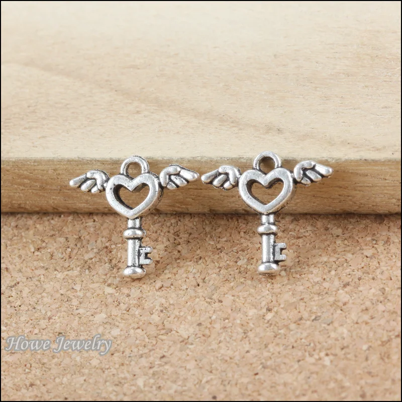 

35 pcs key Antique silver alloy Pendant european Style jewelry findings B183