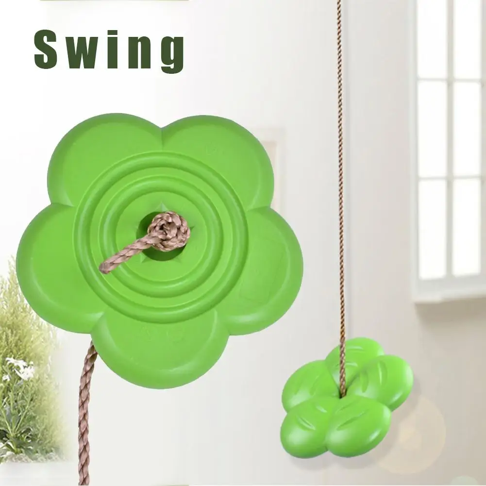 

New High-quality Safety Climbing Rope Swing With Knot And Disc Swing Seat Set Plastic Outdoors Garden Swing For Children