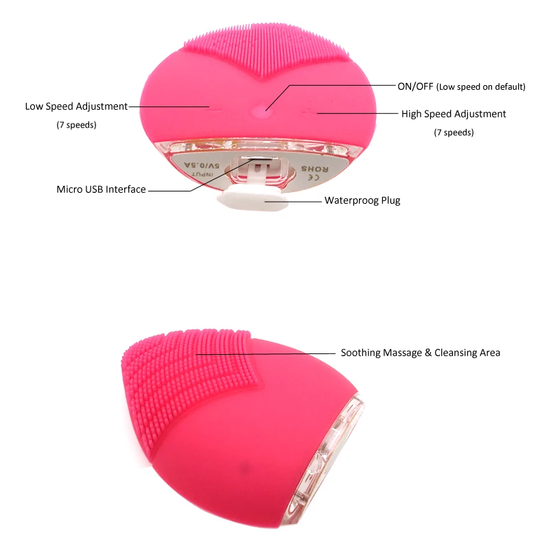 silicone facial clean brush 2