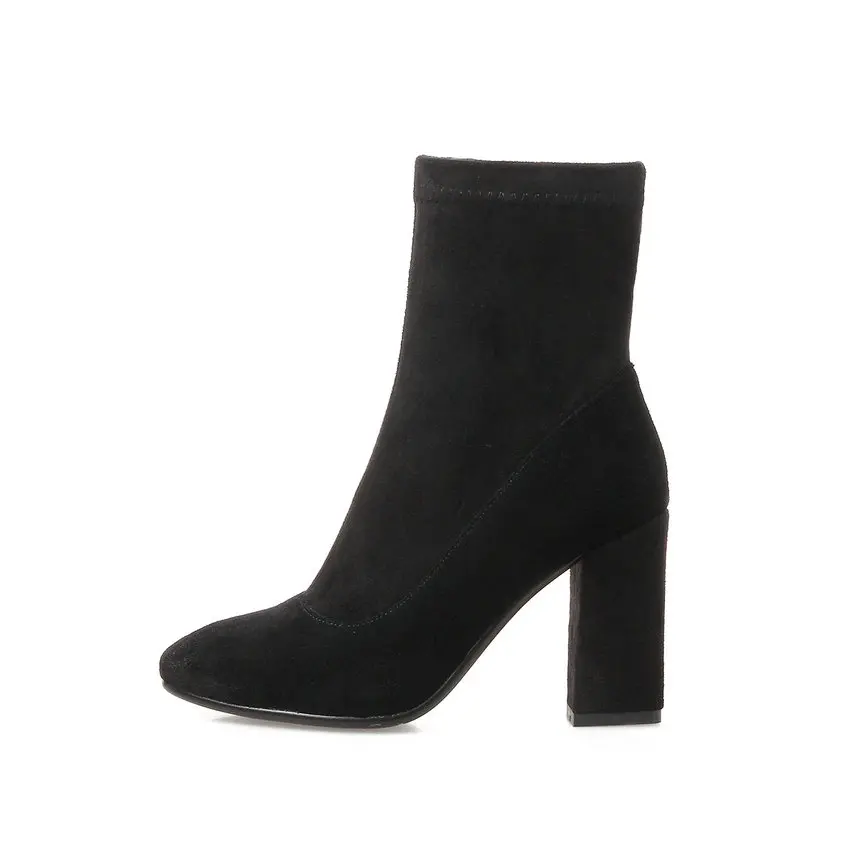 Suede Angle Boots ESVEVA 2017 Women's West Styl